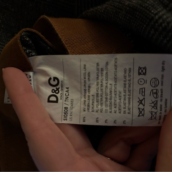 D&G Charcoal and Camel A-Line Skirt - Picture 9 of 13